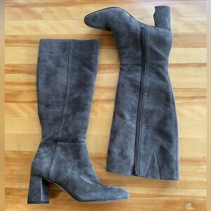 Ann Taylor Gray Suede Women's Knee-High Boots size 7